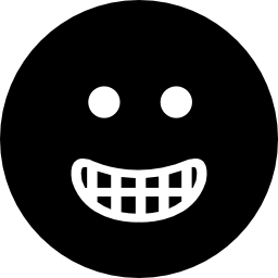 smiley vierkant gezicht icoon