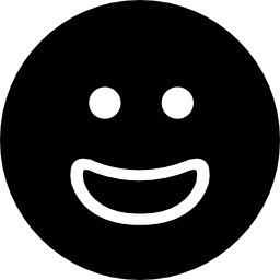 Smiling square face icon