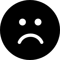 둥근 사각형의 슬픈 얼굴 icon