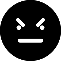 Bad emoticon square face icon