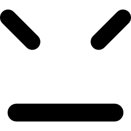 emoticonsgezicht met rechte mondlijn en gesloten ogen icoon