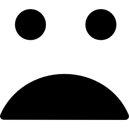 rozczarowana twarz emotikon ikona