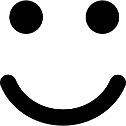 rosto quadrado de emoticon sorridente Ícone