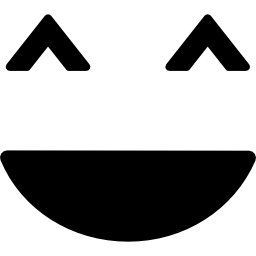 faccina quadrata sorridente icona