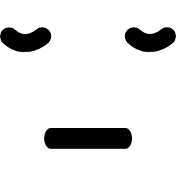 senna emotikon kwadratowa twarz ikona