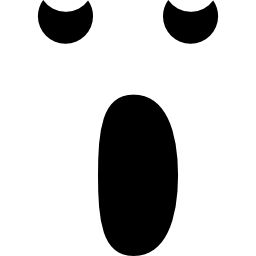 ziewająca twarz emotikonu w zaokrąglonym kwadracie z otwartymi owalnymi ustami i zamkniętymi małymi oczami ikona