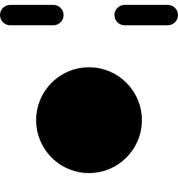 Sleeping face with opened mouth in square outline icon