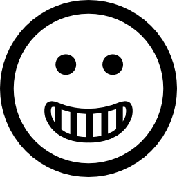 feliz sonriente cara cuadrada emoticon icono