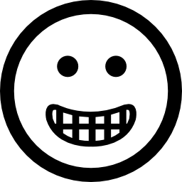 smiley vierkant gezicht icoon