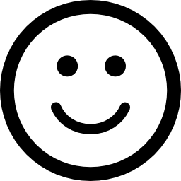 lächelndes emoticon quadratisches gesicht icon
