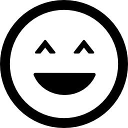웃는 정사각형 얼굴 icon