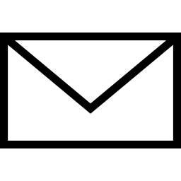 Envelope back view outline icon