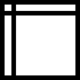 symbole carré de disposition Icône
