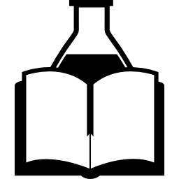 libro didattico di chimica icona