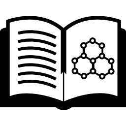 libro de texto de ciencia icono