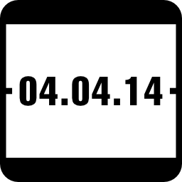 pagina del calendario degli eventi del 4 aprile 2014 icona