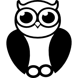Owl sage symbol icon