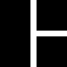 layout con una colonna e due righe icona