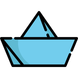 bateau de papier Icône