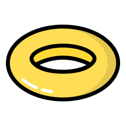 anello di gomma icona