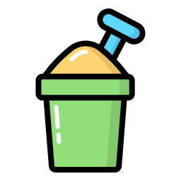 Sand bucket icon