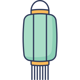 Бумажная лампа иконка