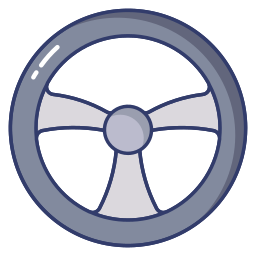 Steering wheel icon