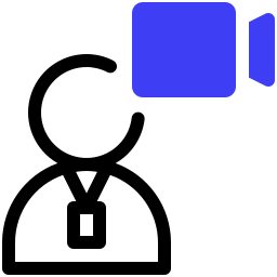 Camera operator icon