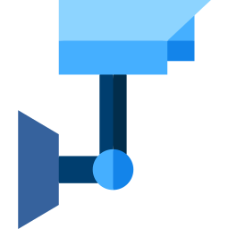 telecamera a circuito chiuso icona