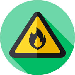 signo de fuego icono