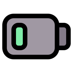 batteria scarica icona