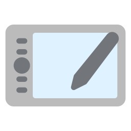 tablette à stylet Icône