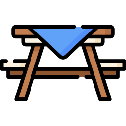 mesa de picnic icono