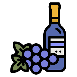 Grape wine icon