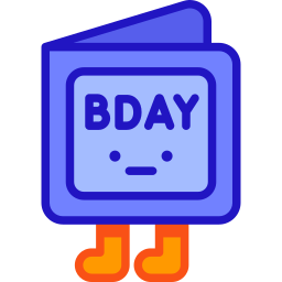 Birthday invitation icon