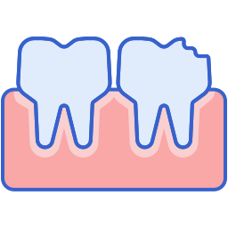 dente quebrado Ícone