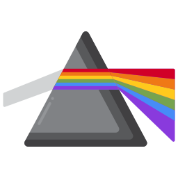 prisma triangular icono