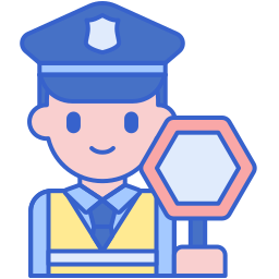 Traffic officer icon