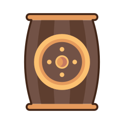 balde de madeira Ícone