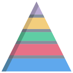 Pyramid graphic icon