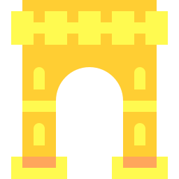 Arch of triumph icon