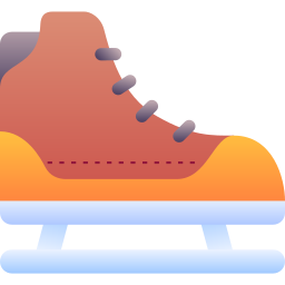 Ice skating shoes icon