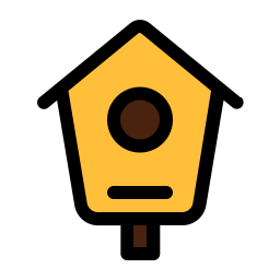 Bird house icon