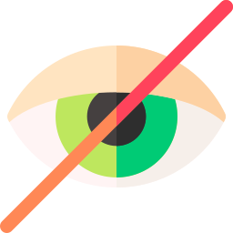 Close eyes icon