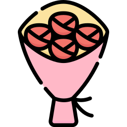 Flower bouquet icon