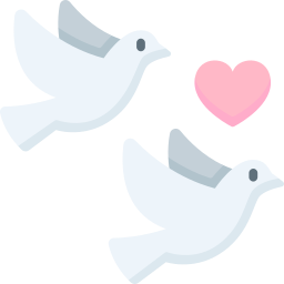 pássaros do amor Ícone