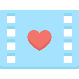 Romantic movie icon