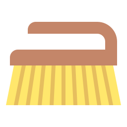 Cleaning brush icon