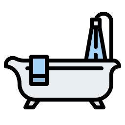 Bathtub cleaning icon