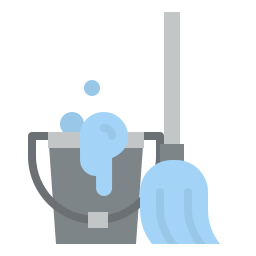 Cleaning mop icon